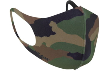 Image of Zan Headgear Lightweight Face Mask, One Size, 2 Pack, Woodland Camo, FMLW118