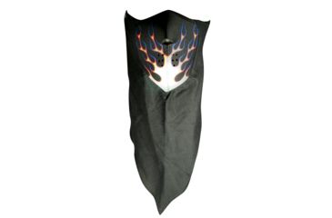 Image of Zan Headgear NeoDanna Blue Orange Flames Bandanna WNEO123