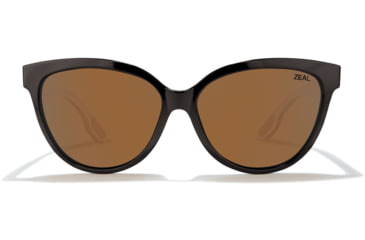 Image of Zeal Optics Ande Plant-Based Cat-Eye Fashion Polarized Sunglasses, Coffee/Copper, Medium, 11837