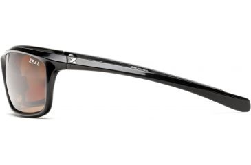 Image of Zeal Optics Backyard Sunglasses, Black Gloss Frame and Polarized Dark Grey Lens 10060