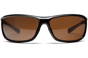 Image of Zeal Optics Backyard Sunglasses, Black Gloss Frame and Polarized Dark Grey Lens 10060