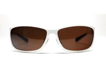 Image of Zeal Optics Backyard Sunglasses, White Gloss Frame and Polarized Dark Grey Lens 10059