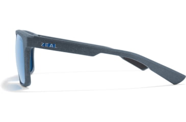 Image of Zeal Optics Divide Recycled Plastics and Plant-Based Rectangular Polarized Sunglasses, Midnight/Horizon Blue, Medium, 11839