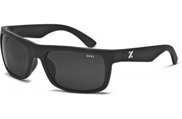 Image of Zeal Optics Essential Sunglasses, Matte Black Frame, Dark Grey Lens, 10394