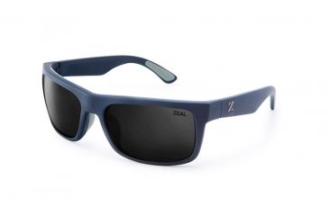 Image of Zeal Optics Essential Sunglasses, Navy Blue Frame, Dark Grey Lens, 11064