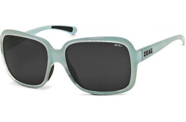 Image of Zeal Optics Hadley Womens Sunglasses, Sky Blue Gloss Frame and Polarized Dark Grey Lens 10411