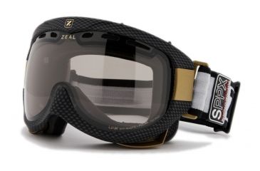 Image of Zeal Optics Link Classic Ski Goggles, Carbon Matte Black Frame and Polarized Automatic Optimum Lens LK4SPP