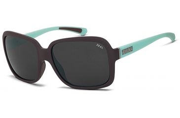 Image of Zeal Optics Zeal Optics Hadley Sunglasses Mint Coffee Frame, Dark Grey Lenses, Polarized 10521