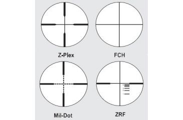 Image of Available Reticles for Zeiss 4.5-14x44 Conquest Target Rifle Scopes Matte Black