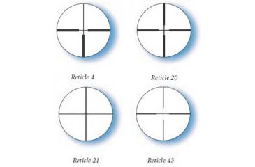 Image of Available Reticles for Zeiss 6.5x20x50 Conquest Stainless Hunting Turret Rifle Scopes