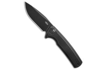 Image of Zero Tolerance Zero Tolerance 0044 Button Lock Flipper Black Wash Titanium 3.375" Black Wash, Black, CPM S45VN, adult, BHQ-220189
