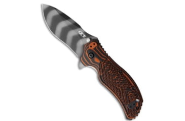 Image of Zero Tolerance Zero Tolerance 0350 A/O Knife Moccasin 3.25" Tiger Stripe ZT 0350TSMOC, Black/Orange, CPM S30V, adult, BHQ-113134