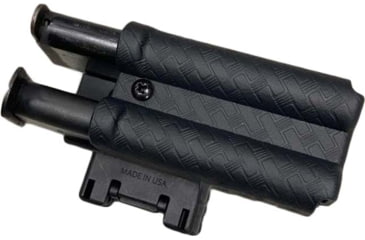 Image of Zero9 Double Mag Case Holster, Single Stack 45cal - Horizntl, Tek-Lok, Plain Black, 4037-BW-TEK-HOR
