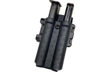 Image of Zero9 Double Mag Case Holster, Single Stack 45cal - Vertical, Tek-Lok, Plain Black, 4037-BW-TEK-VER