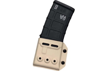 Image of Zero9 Rifle Mag Case Holster, AR/M4, Molle Loks, Silver Tan, Z9-4011-STN-MLK