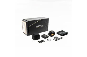 Image of ZeroTech Optics Trace H.A.L.O 1x28mm Reflex Red Dot Sight, 3 MOA Dot Reticle, Green, Enclosed, Black, TRAE28G
