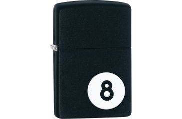 Image of Zippo 8-Ball Black Matte Lighter ZO28432