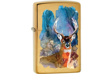 Image of Zippo Deer Design Lighter, 1.44 x 2.25, 204B-077513