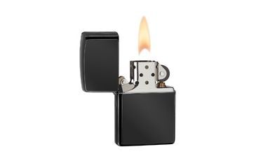 Image of Zippo Classic Ebony Classic Style Lighter, Chrome Plated 24756