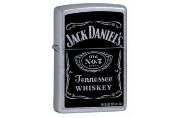 Image of Zippo Jack Daniels Label Classic Style Lighter, Street Chrome 24779