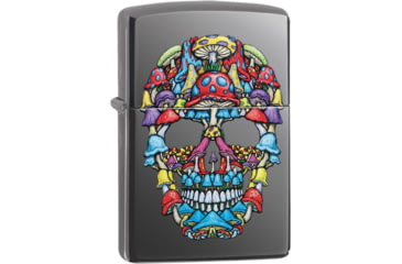 Image of Zippo Mushroom Skull Lighter, 1.44 x 2.25, 49135