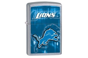 Image of Zippo NFL Lions, Chrome, Small 28601