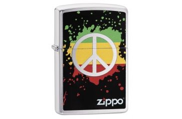 Image of Zippo Peace Sign Pocket lighter, 29606