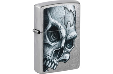 Image of Zippo Skull And Flame Lighter, ZO26923