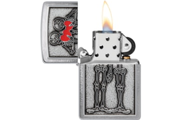 Image of Zippo Skull Couple Lighter