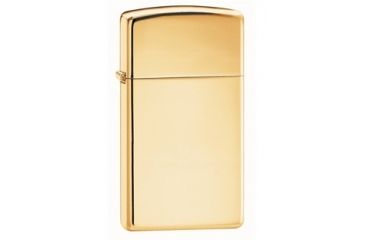 Image of Zippo Classic Style Slim Lighter, High Polish Brass 1654B