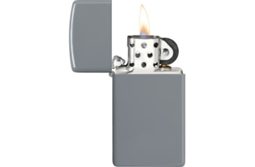 Image of Zippo Slim Lighter Gray No Logo