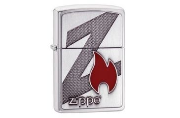 Image of Zippo Z in Zippo Lighter, Brushed Chrome 29104