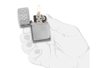Image of Zippo Zipper Design Pocket Lighter w/ Box 29674