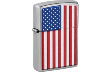 Image of Zippo Patriotic Lighter, Chrome, 29722069158