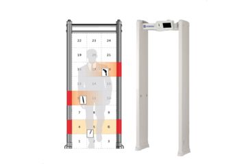 Image of Zorpro 24 Zone Walk Through Metal Detector, Gray ZORPRO24