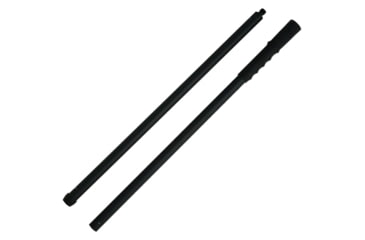 Image of Zubin Axe Shaft With Compass Zubin Axe Survival Staff, 54in Overall, Rubber Grip, Hickory Wood Construction, ZA-007BLK