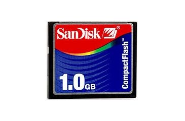 Image of SanDisk 1GB Compact Flash CF Memory Card SDCFB1024A10