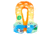 Body Glove Paddle Pals Splash Life Vest - Turtle Bird 4B1689A2, OS, Turtle Bird, 22228-TRTBRD-OS