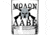 2 Monkey Trading Molon Labe Glass Americana Pint Glass, 16oz, 2M1015006S