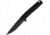 3V Gear Grooved G10 Naked React Folding Knife, 3.75in Closed, 3in, 8Cr14MoV, Black Coated Blade, Black Grooved G10 Handle, VVV-GB-BC-NAKED