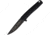 3V Gear We The People React Folding Knife, 3.75in Closed, 3in, 8Cr14MoV, Black Coated Blade, Black Grooved G10 Handle, VVV-GB-BC-PEOPLE