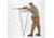 4 Stable Sticks Monteria Shooting Stick, Black, MONTERIA