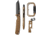 5.11 Tactical Trailblazer Gift Set, 3.5in, Tanto, Stainless Steel Blade, FRN, Tan, 5830051-999-1 SZ