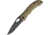 5.11 Tactical Underbrush Linerlock Underbrush Linerlock Folding Knive, 3.5in Closed, 2.75in Black Partially Serrated SS Blade, Brown Frn Handle, Thumb Pull, Pocket Clip, Clam Packed, Brown, 51114C