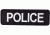 5IVE STAR GEAR Morale Patch,Police,6x2,Black/White 6619000