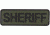 5IVE STAR GEAR Morale Patch,Sheriff,6x2,Olive Drab/Black 6621000