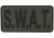 5IVE STAR GEAR Morale Patch,S.W.A.T.,6x3,Olive Drab/Black 6623000