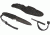 5IVE STAR GEAR T1 Survival Paracord Fixed Blade Knife,3.25in,Black Handle 5652000