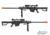 6mmProShop Barrett Licensed M82A1 Bolt Action Powered Airsoft Sniper Rifle, Black, SW-024-BK