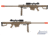 6mmProShop Barrett Licensed M82A1 Bolt Action Powered Airsoft Sniper Rifle, Tan, SW-024TN